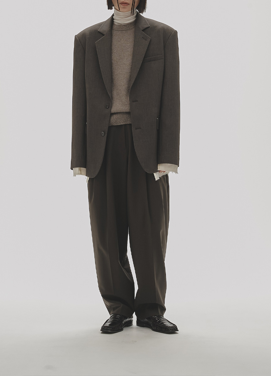 拼接細節西裝外套